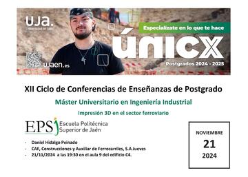 Conferencia: "Impresión 3D en el sector ferroviario"