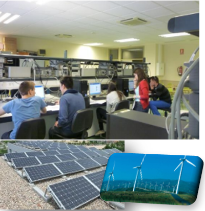 Alumnos realizando el taller de energías renovables